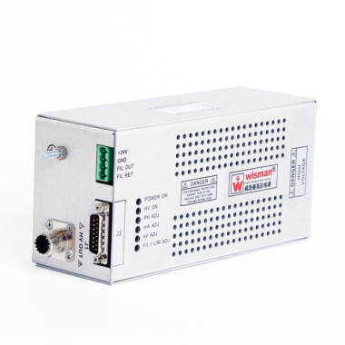 XW系列高壓電源體積小，用於X射線管，具有良好的調節性能，低紋波，高穩定性。XW系列高壓電源輸出最大電壓70KV，最大功率100W。內部集成 0-5.5V，0A到3.5A之間可調整的直流燈絲電源。